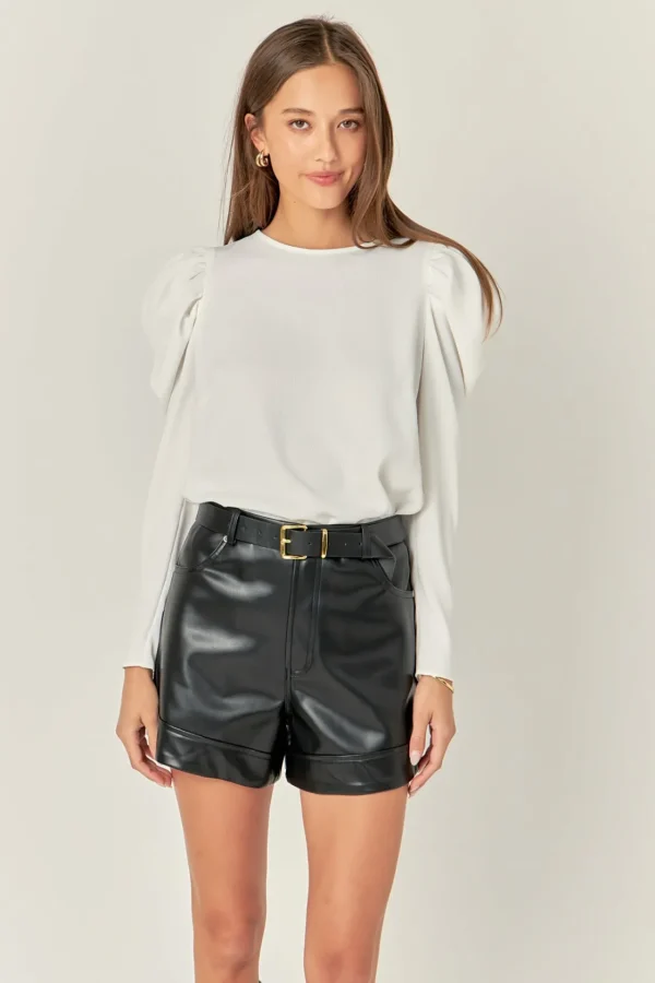 ENGLISH FACTORY Tops*- Puff Long Sleeve Top