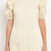 ENGLISH FACTORY Tops*- Puff sleeve with Stretched Romper IVORY