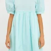 ENGLISH FACTORY Tops*- Puff Sleeve Babydoll Dress
