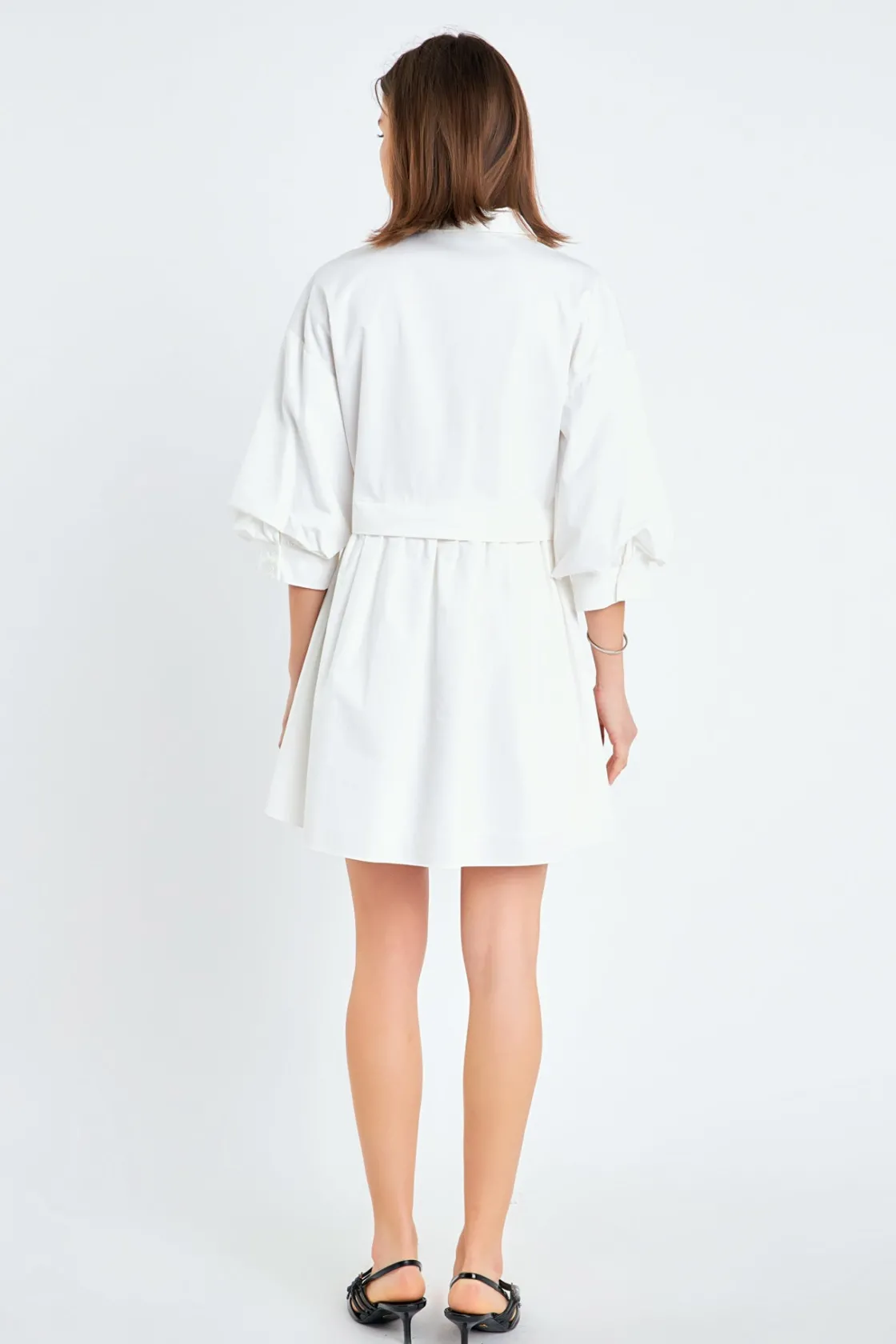english_factory__puff_sle_13-2.webp ENGLISH FACTORY Tops*- Puff Sleeve Shirt Dress