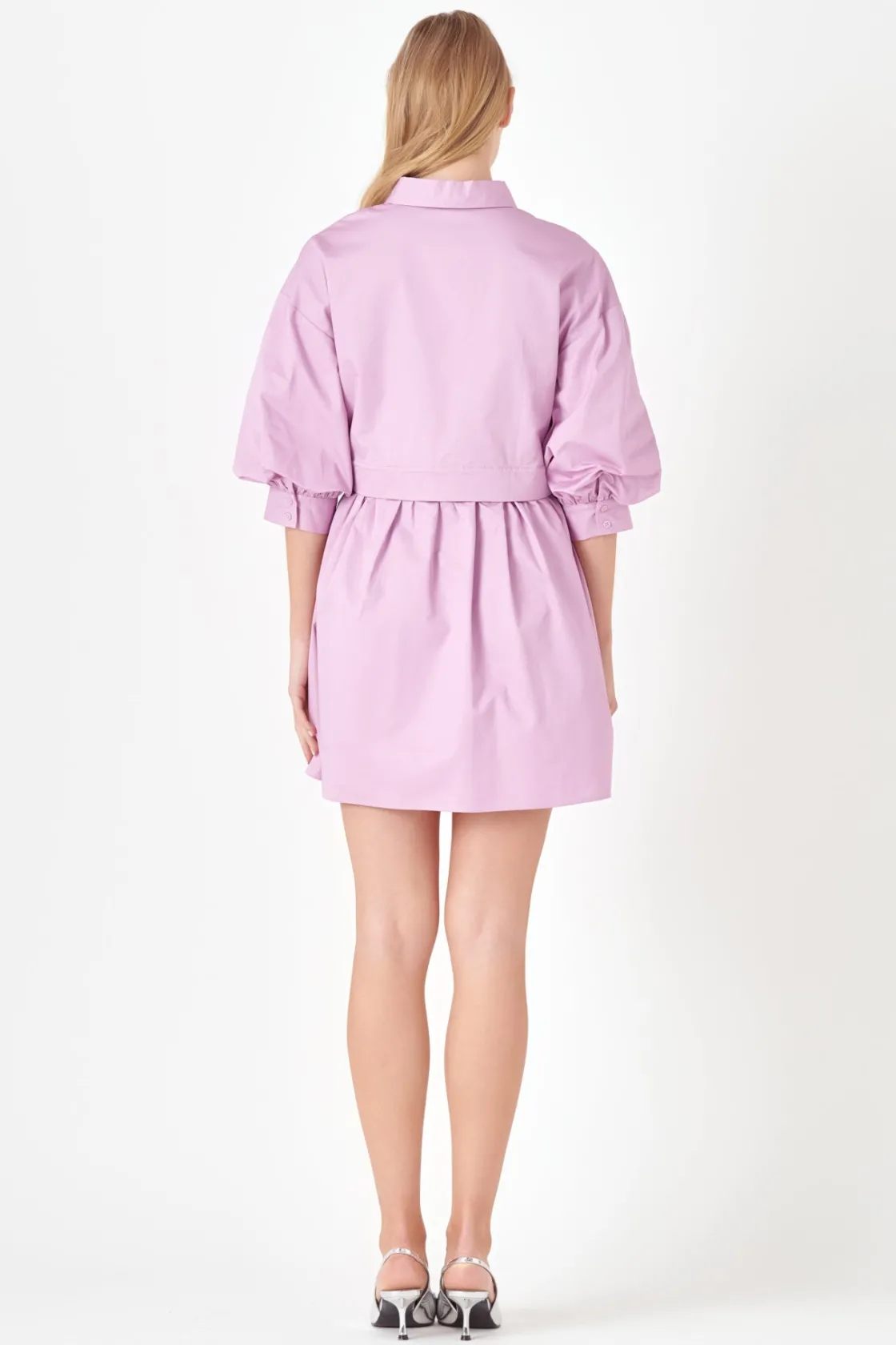 english_factory__puff_sle_18-1.webp ENGLISH FACTORY Tops*- Puff Sleeve Shirt Dress