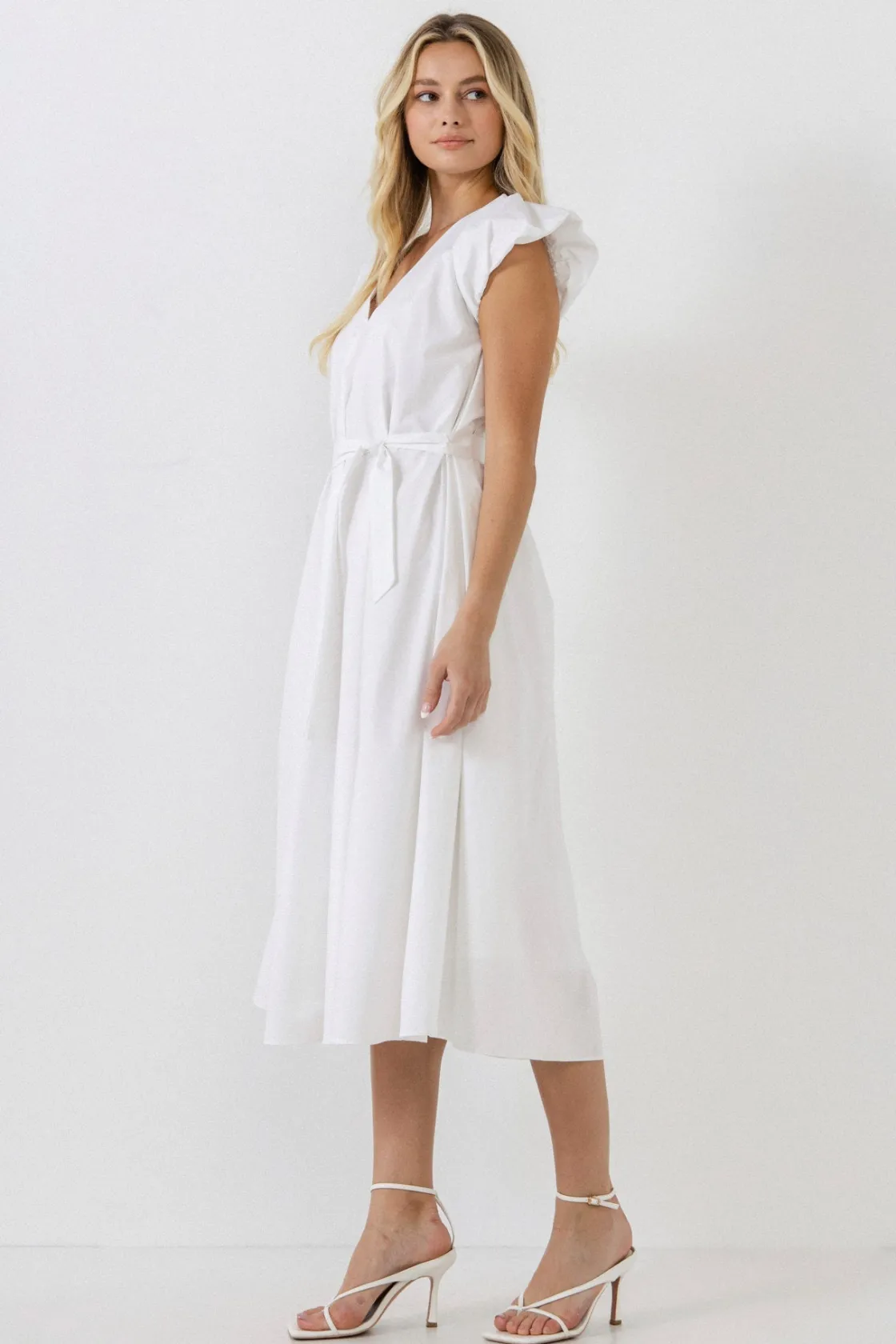 english_factory__puffy_sl_6.webp ENGLISH FACTORY Tops*- Puffy Sleeve Midi Dress