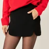 ENGLISH FACTORY Tops*- Rounded Slit Skort BLACK