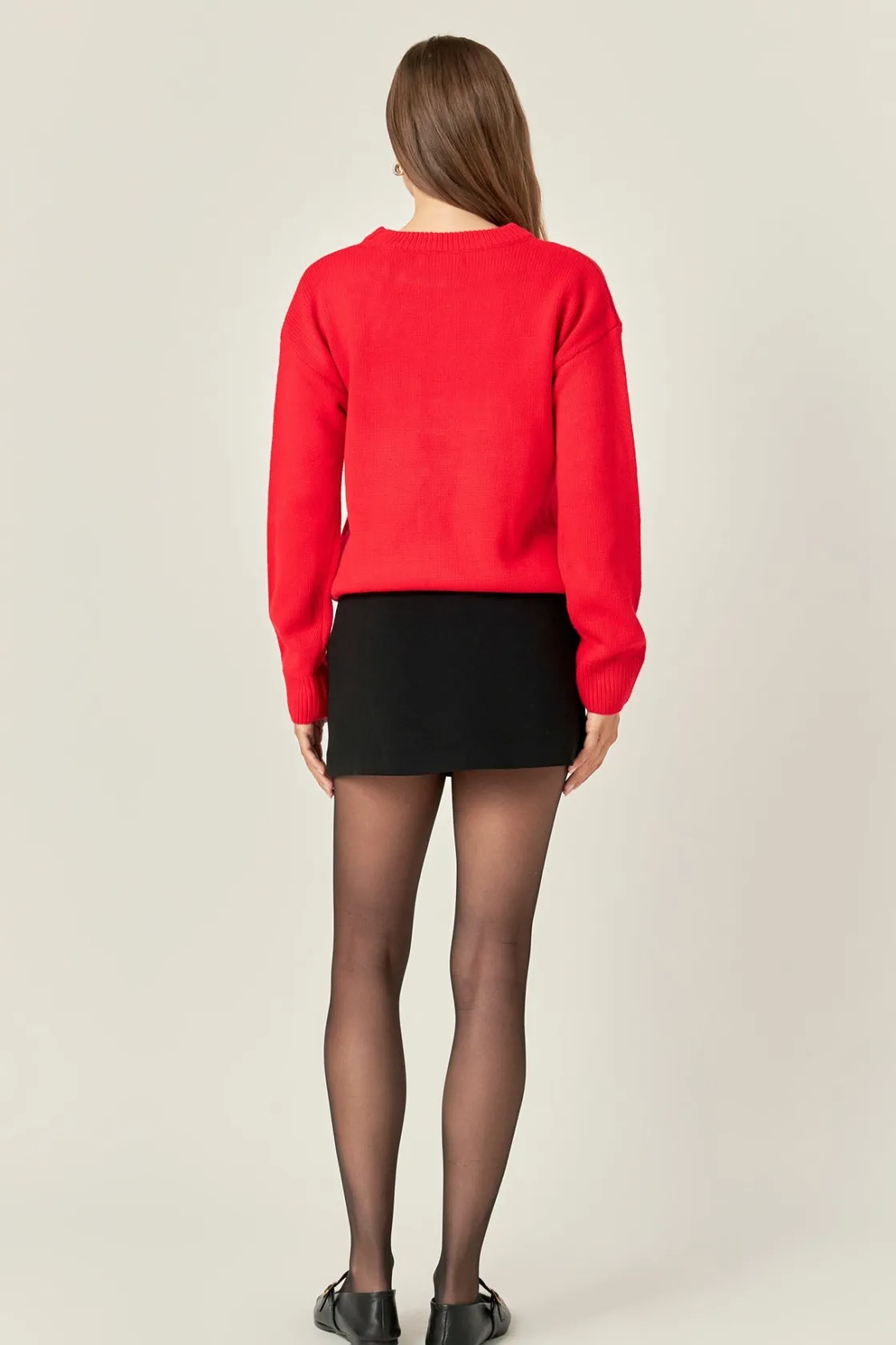 english_factory__rounded__2.webp ENGLISH FACTORY Tops*- Rounded Slit Skort BLACK