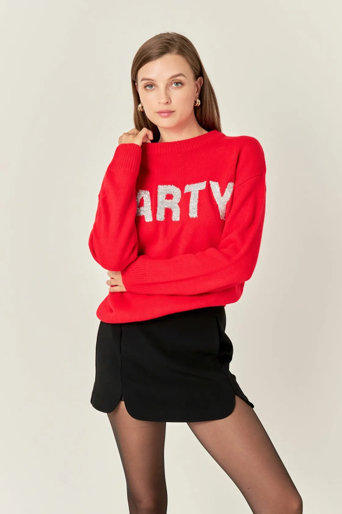 english_factory__rounded__4.webp ENGLISH FACTORY Tops*- Rounded Slit Skort BLACK