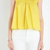 ENGLISH FACTORY Tops*- Ruffle Detail Square Neck Top