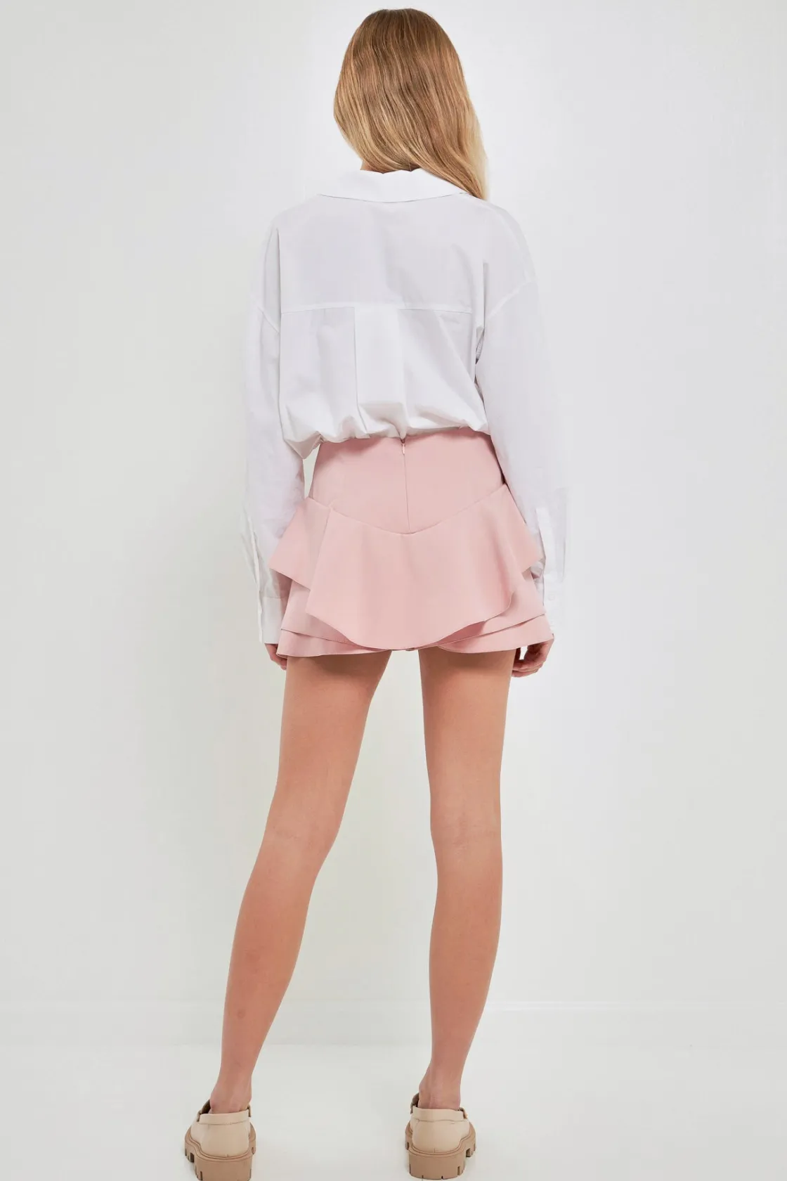 english_factory__ruffle_l_12.webp ENGLISH FACTORY Tops*- Ruffle Layered Mini Skort