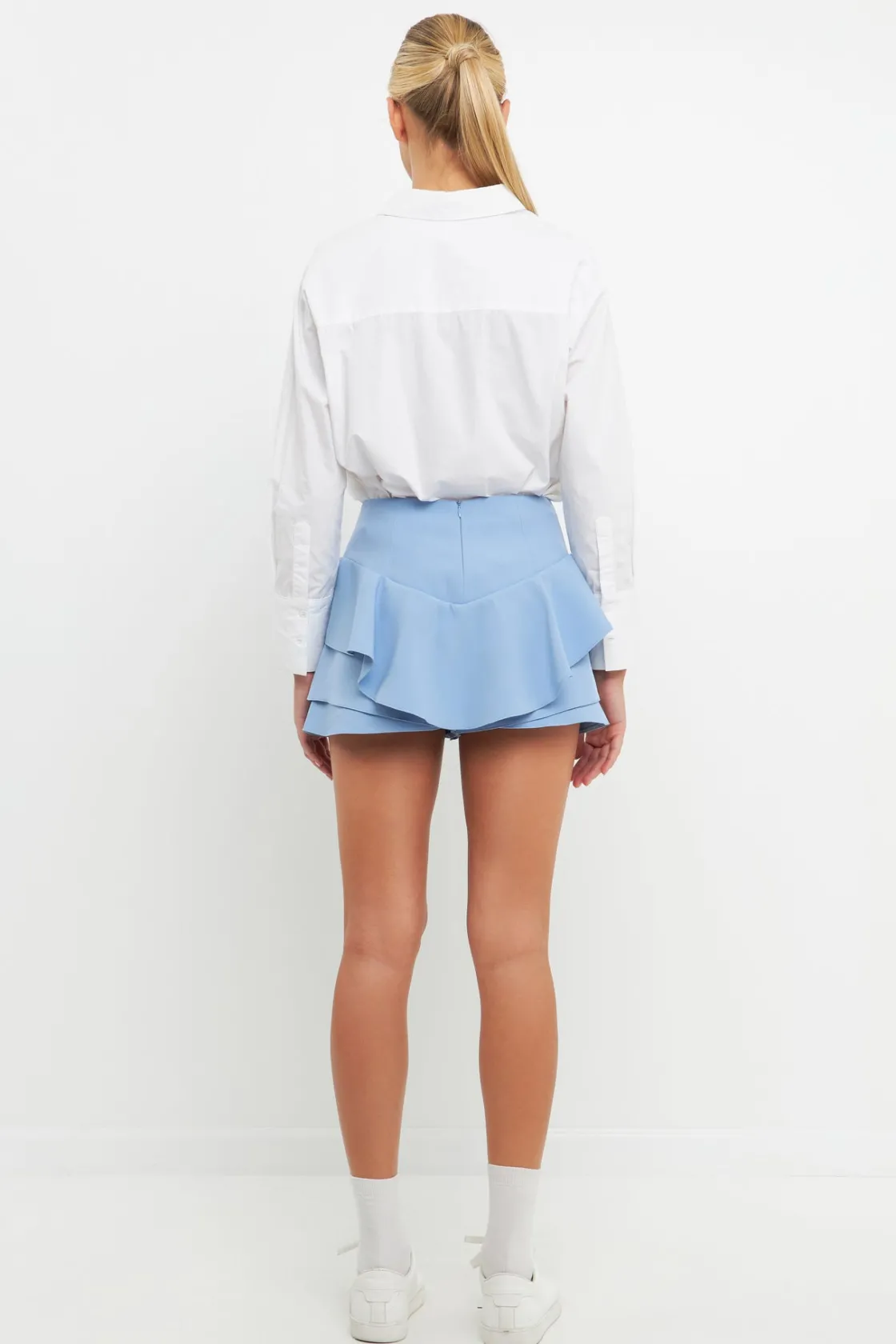 english_factory__ruffle_l_17.webp ENGLISH FACTORY Tops*- Ruffle Layered Mini Skort