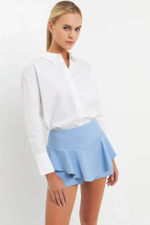ENGLISH FACTORY Tops*- Ruffle Layered Mini Skort