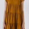 ENGLISH FACTORY Tops*- Ruffled Tiered Dress