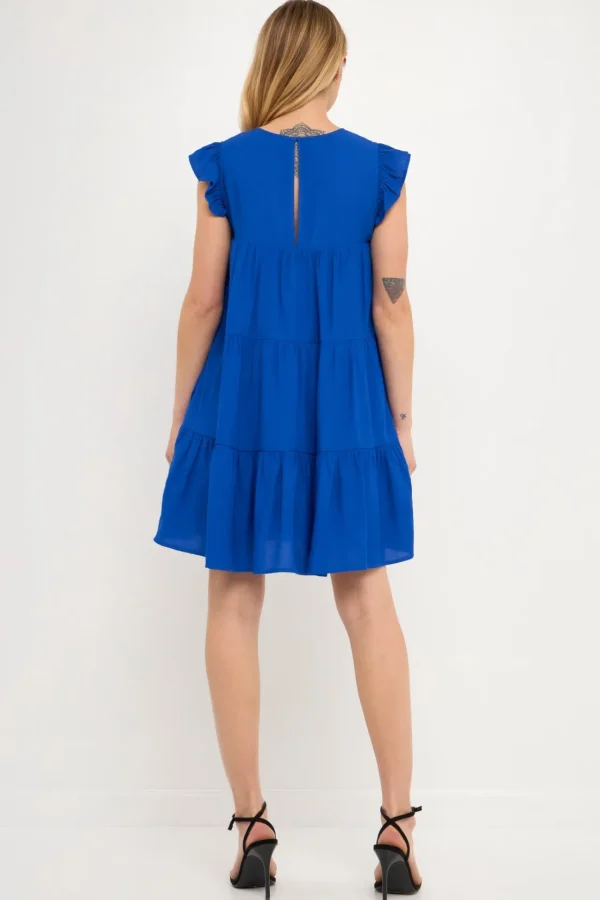 ENGLISH FACTORY Tops*- Ruffled Tiered Dress