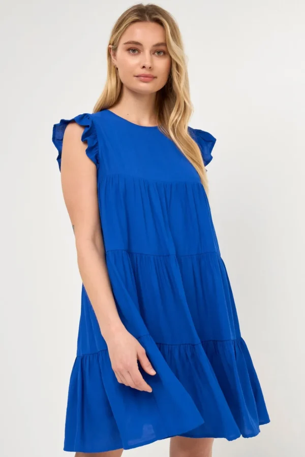 ENGLISH FACTORY Tops*- Ruffled Tiered Dress