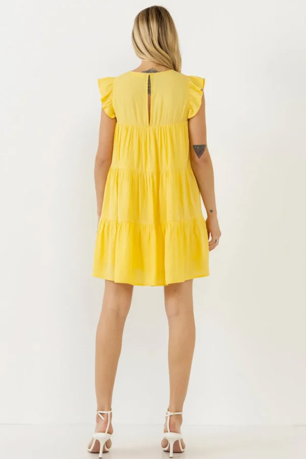 ENGLISH FACTORY Tops*- Ruffled Tiered Dress