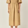 ENGLISH FACTORY Tops*- Scallop Detail Midi Dress