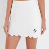 ENGLISH FACTORY Tops*- Scallop Detail Mini Skort OFFWHITE