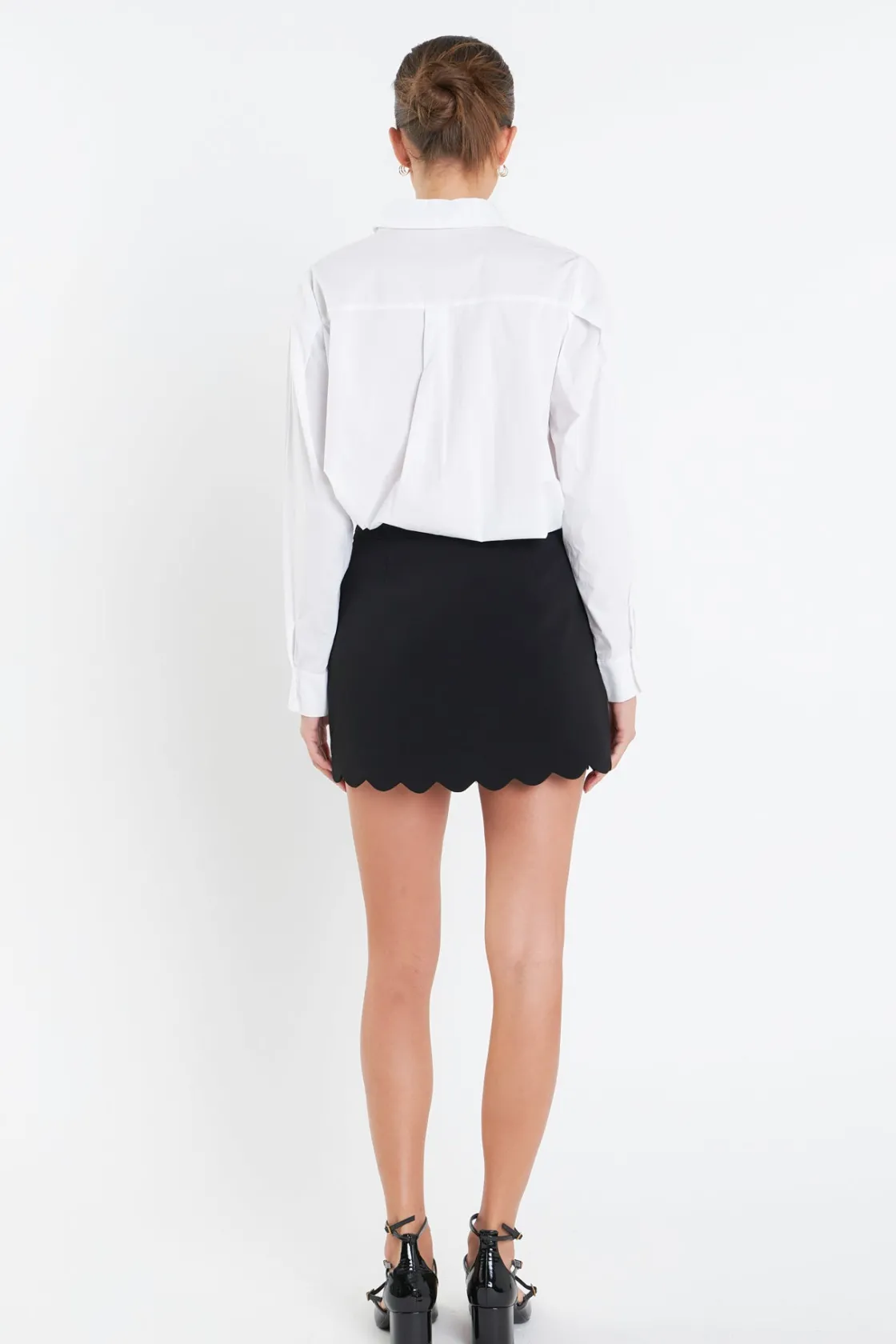 english_factory__scallop__2-6.webp ENGLISH FACTORY Tops*- Scallop Skort BLACK