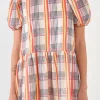 ENGLISH FACTORY Tops*- Sequins Check Mini Dress IVORYMULTI