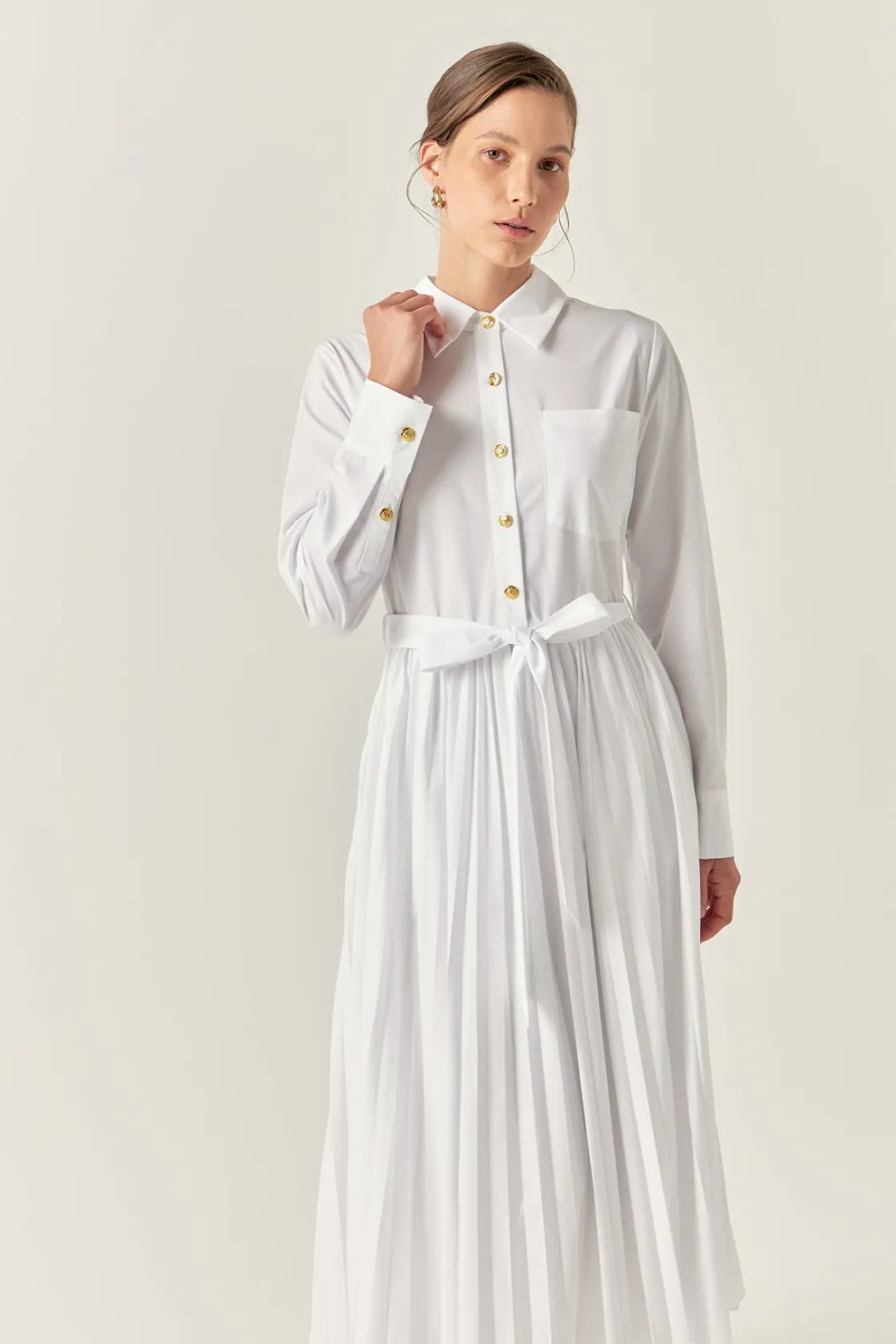 english_factory__shirt_mi_3.webp ENGLISH FACTORY Tops*- Shirt Midi Dress OFFWHITE