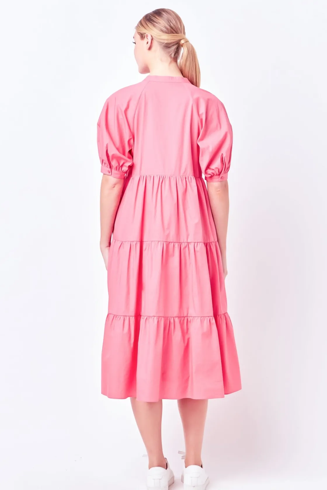 english_factory__short_pu_17-1.webp ENGLISH FACTORY Tops*- Short Puff Sleeve Midi Dress