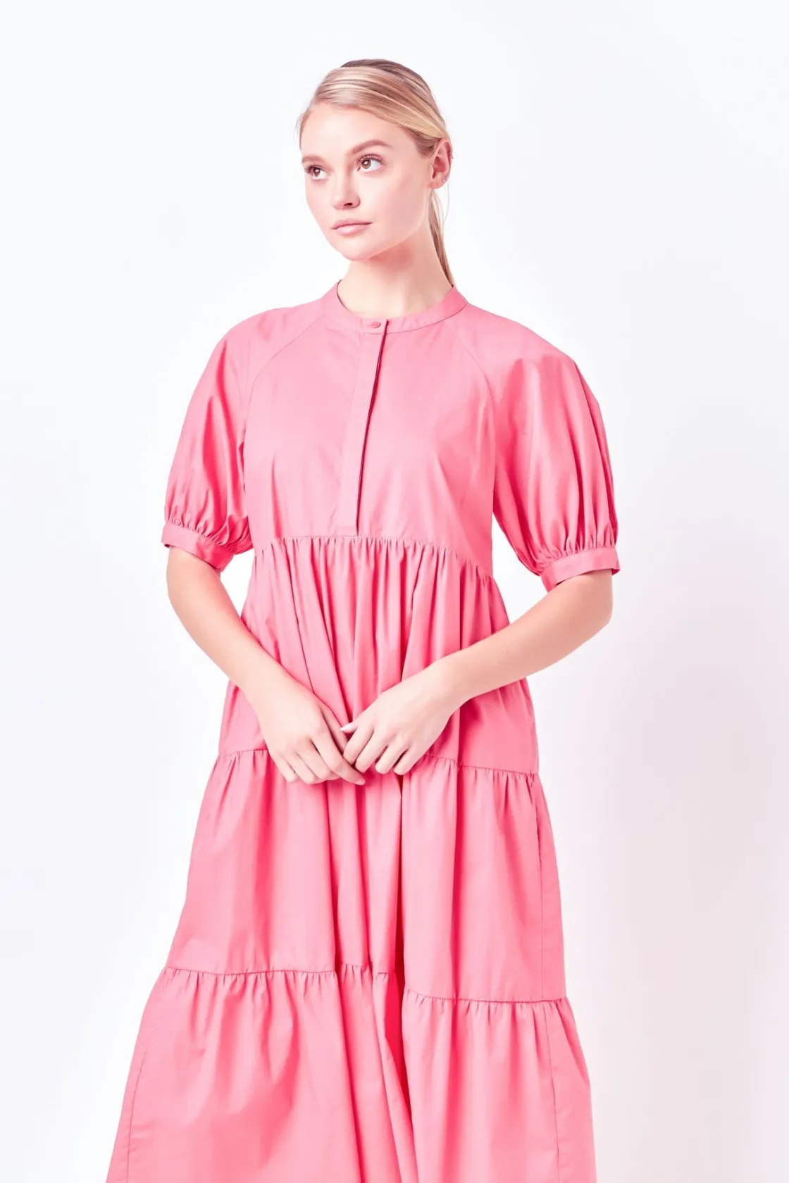 english_factory__short_pu_18-1.webp ENGLISH FACTORY Tops*- Short Puff Sleeve Midi Dress