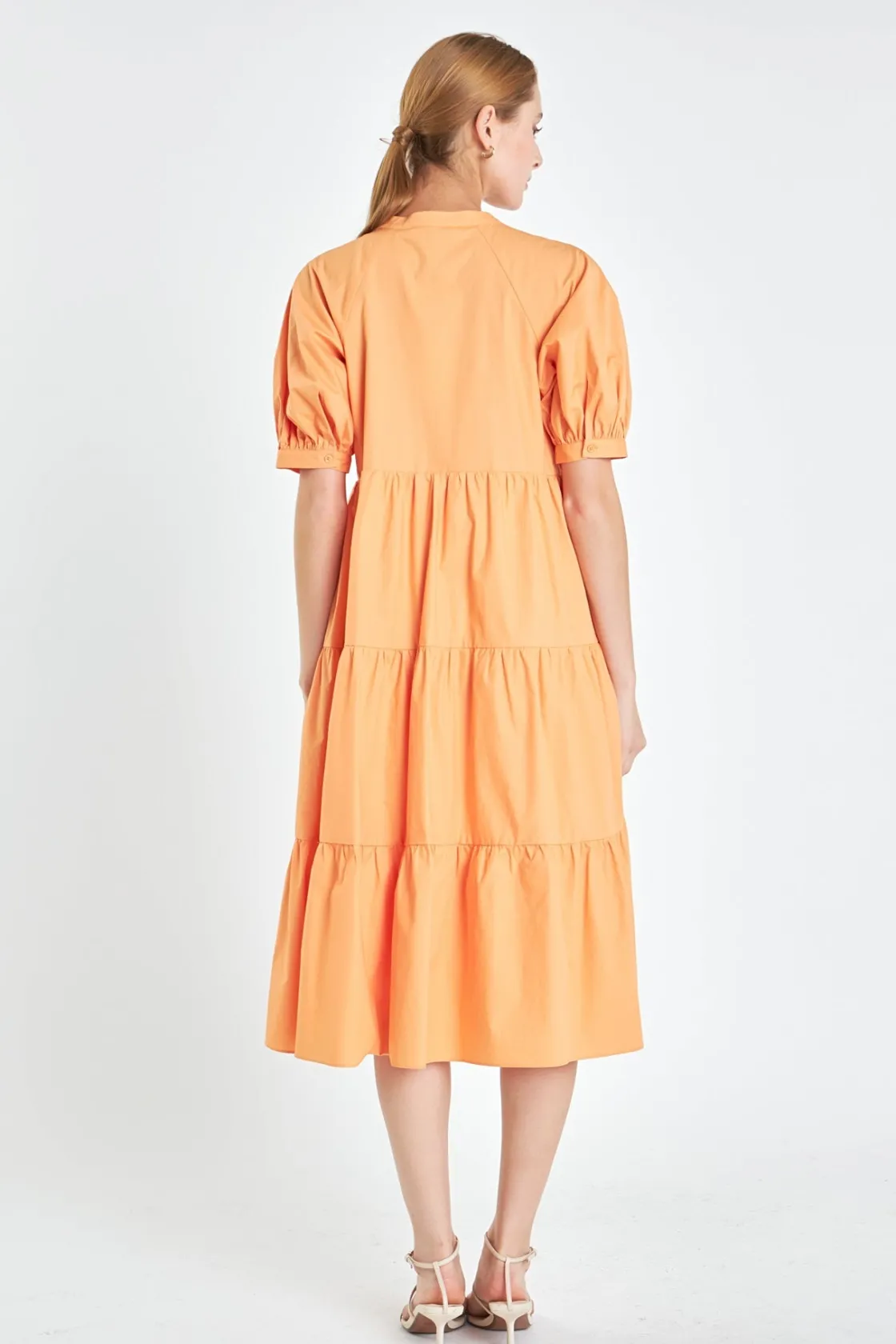 english_factory__short_pu_32.webp ENGLISH FACTORY Tops*- Short Puff Sleeve Midi Dress