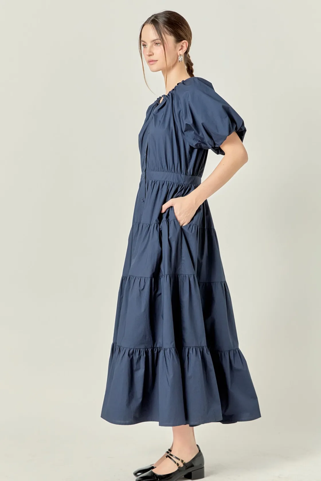 english_factory__short_sl_1-1.webp ENGLISH FACTORY Tops*- Short Sleeves Dress NAVY