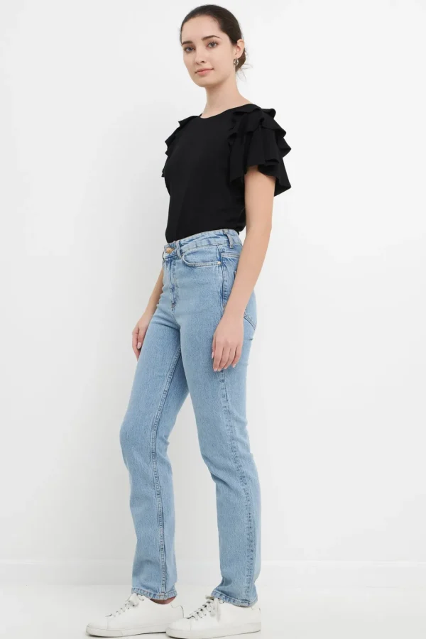 ENGLISH FACTORY Tops*- Shoulder Ruffle Top