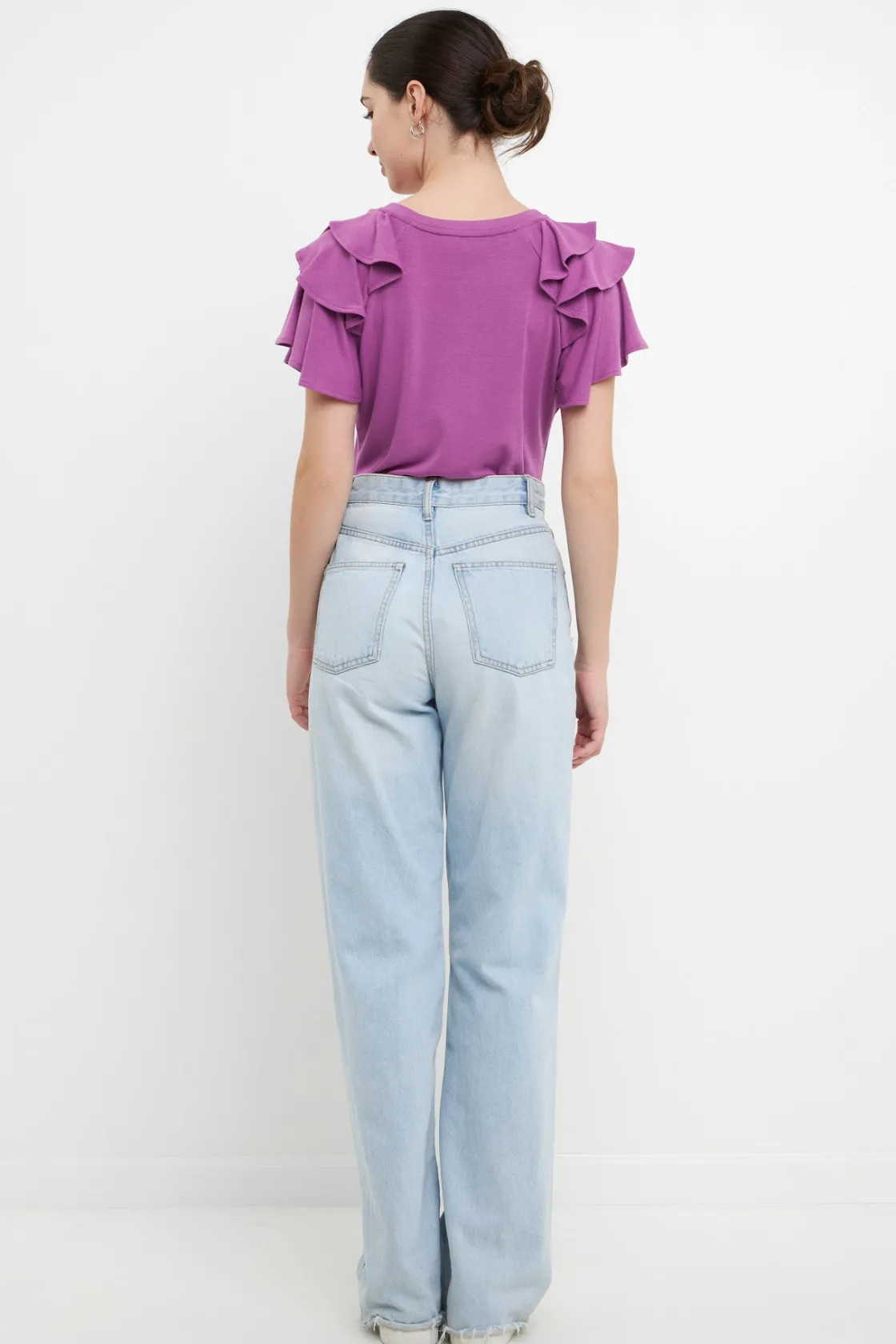 english_factory__shoulder_22.webp ENGLISH FACTORY Tops*- Shoulder Ruffle Top