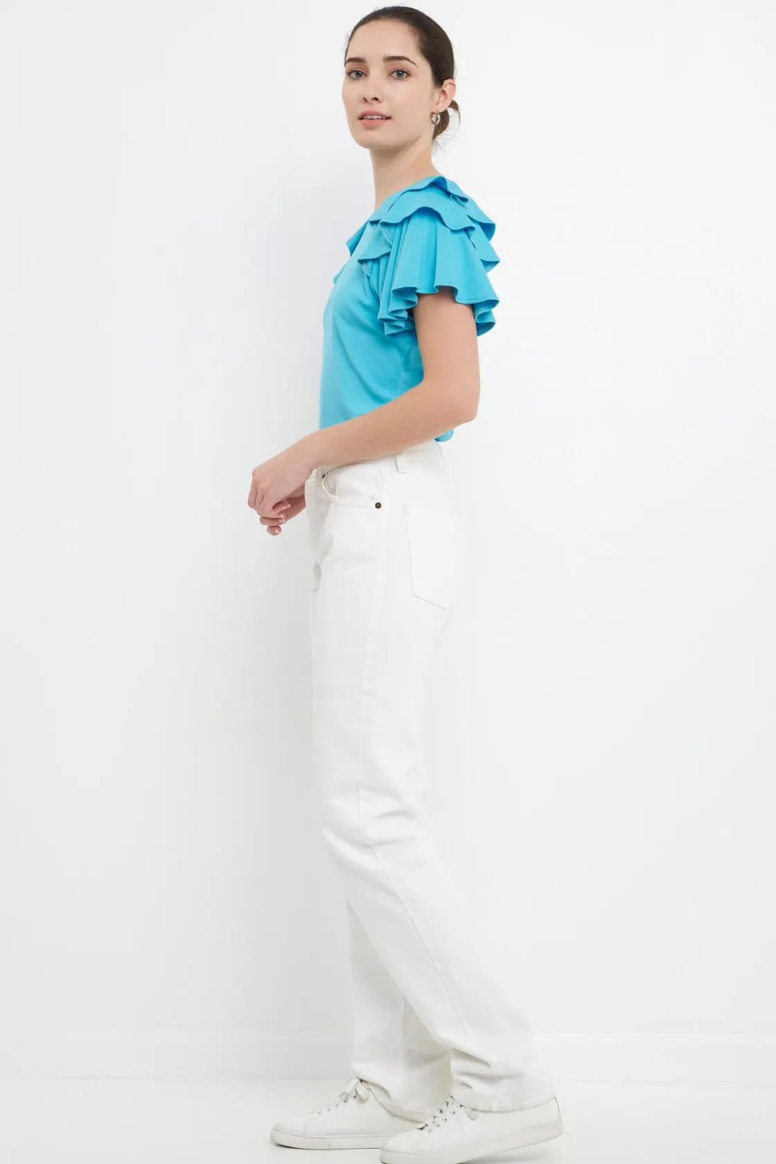 english_factory__shoulder_26.webp ENGLISH FACTORY Tops*- Shoulder Ruffle Top