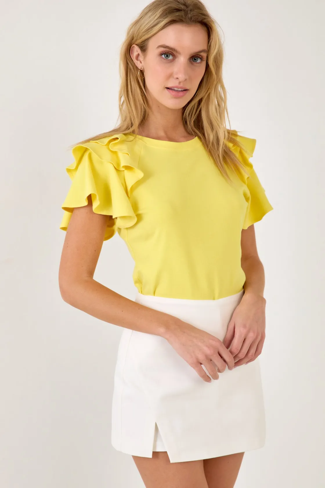 english_factory__shoulder_8.webp ENGLISH FACTORY Tops*- Shoulder Ruffle Top