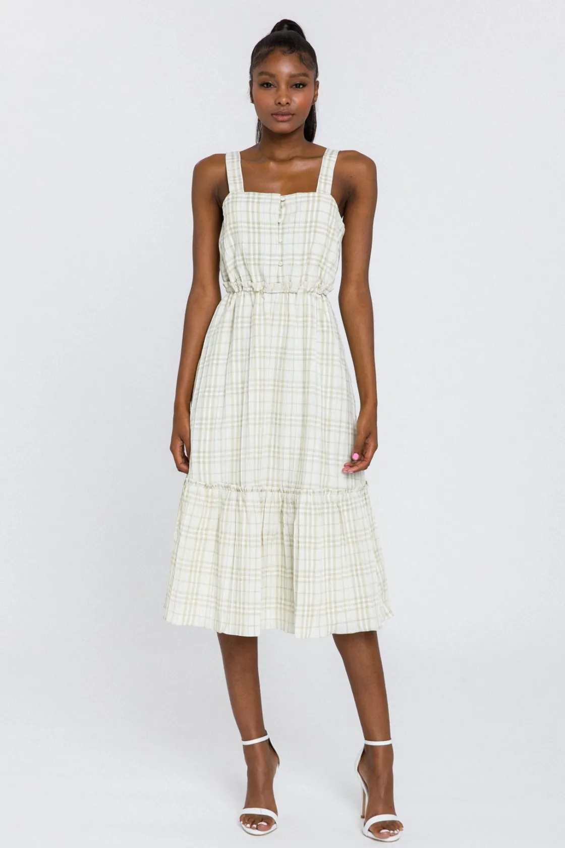 english_factory__sleevele_4-1.webp ENGLISH FACTORY Tops*- Sleeveless Midi Dress