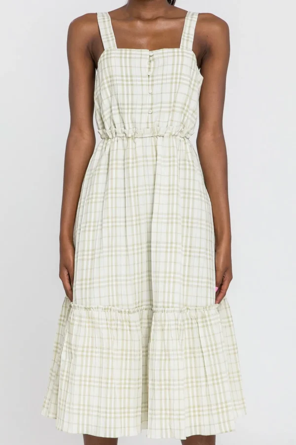 ENGLISH FACTORY Tops*- Sleeveless Midi Dress