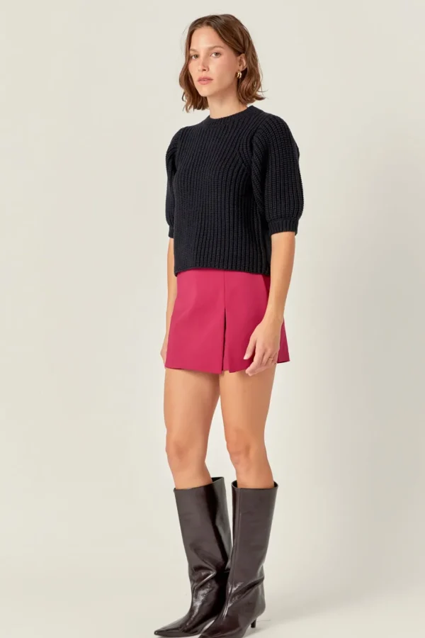 ENGLISH FACTORY Tops*- Slit Detail Skort