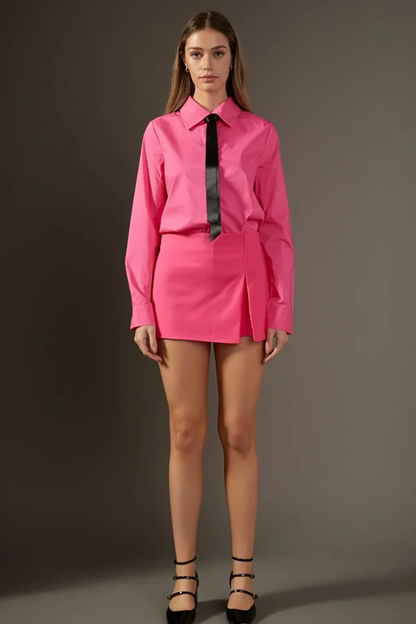 ENGLISH FACTORY Tops*- Slit Detail Skort