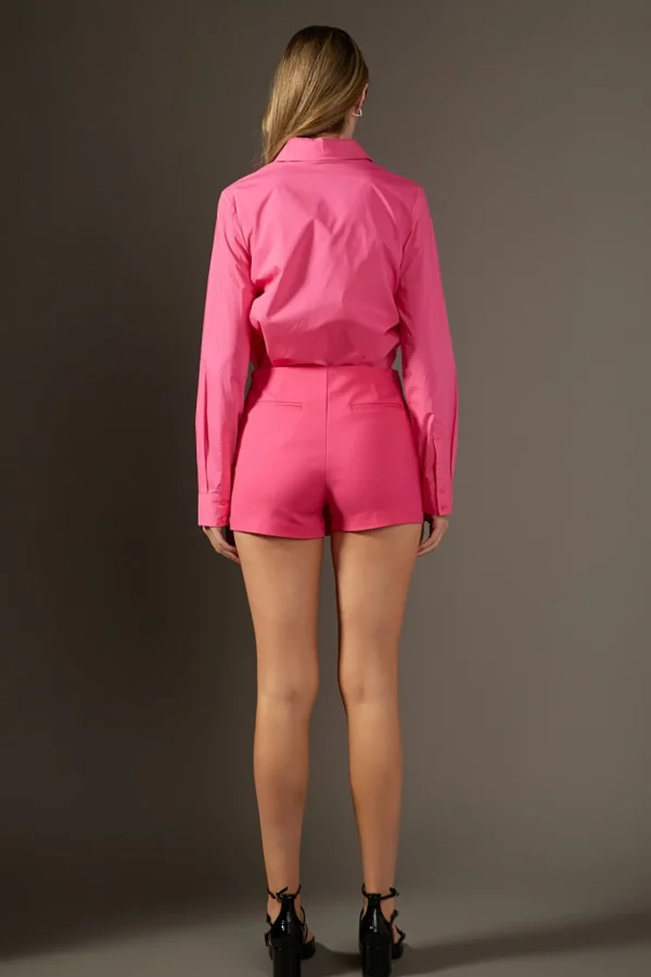 ENGLISH FACTORY Tops*- Slit Detail Skort