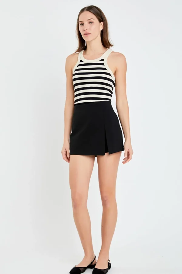 ENGLISH FACTORY Tops*- Slit Detail Skort