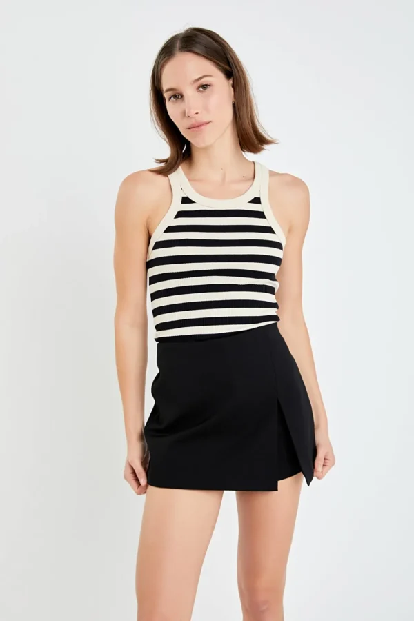 ENGLISH FACTORY Tops*- Slit Detail Skort