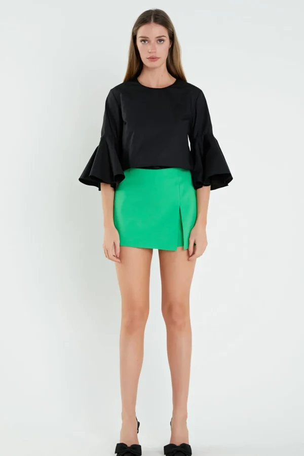 ENGLISH FACTORY Tops*- Slit Detail Skort