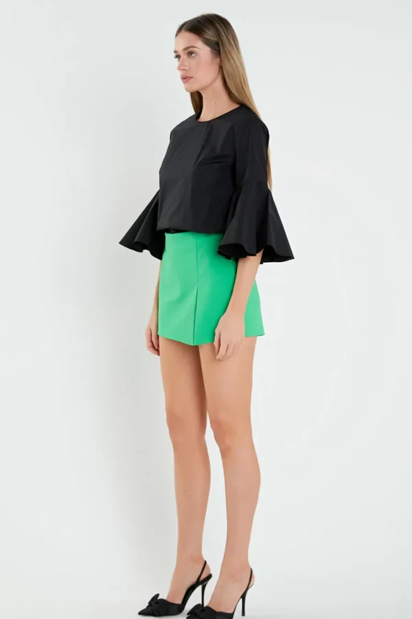 ENGLISH FACTORY Tops*- Slit Detail Skort