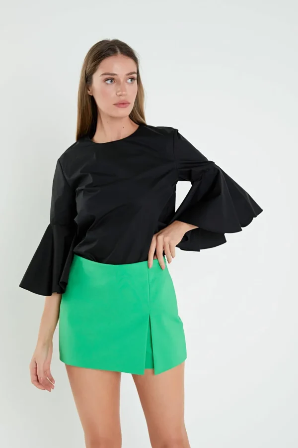 ENGLISH FACTORY Tops*- Slit Detail Skort