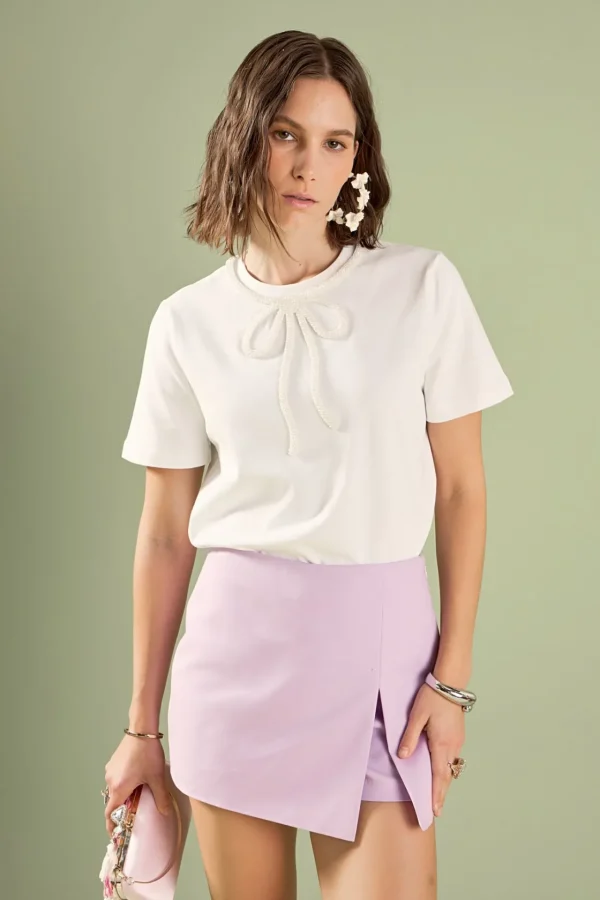 ENGLISH FACTORY Tops*- Slit Detail Skort