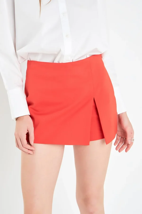 ENGLISH FACTORY Tops*- Slit Detail Skort
