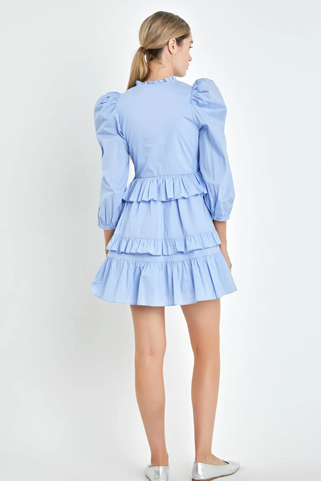 english_factory__smocking_16.webp ENGLISH FACTORY Tops*- Smocking Detail Mini Dress