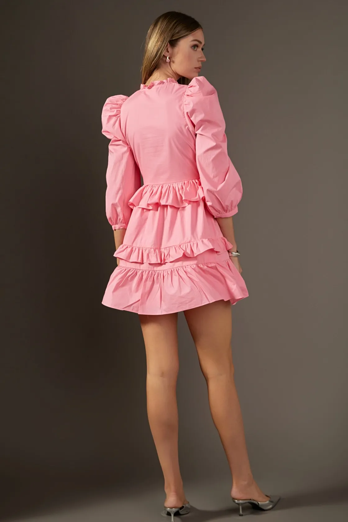 english_factory__smocking_2.webp ENGLISH FACTORY Tops*- Smocking Detail Mini Dress