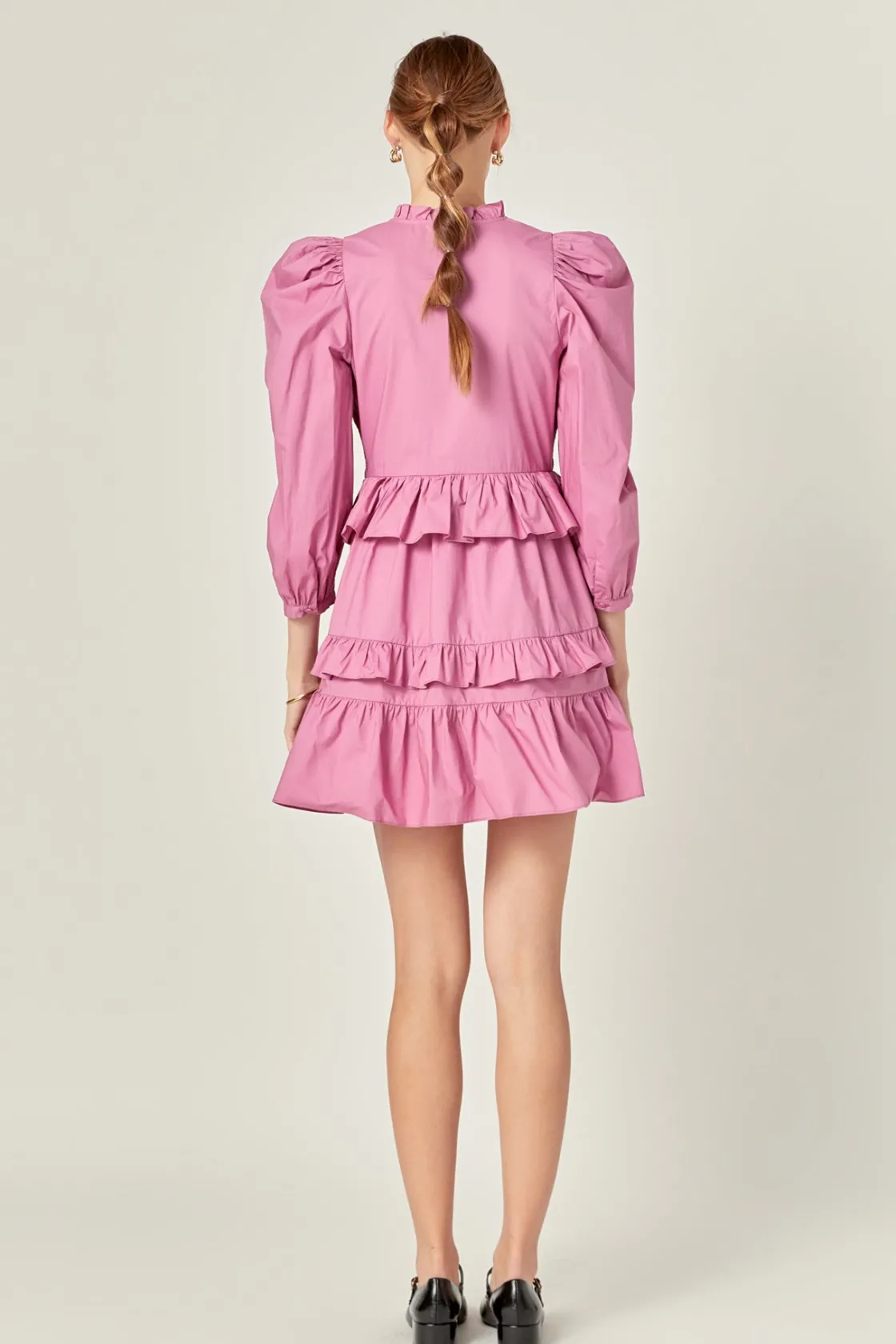 english_factory__smocking_7.webp ENGLISH FACTORY Tops*- Smocking Detail Mini Dress