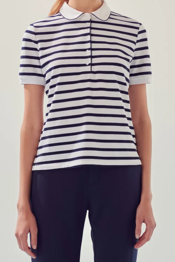 ENGLISH FACTORY Tops*- Sportswear Knit Polo Shirt