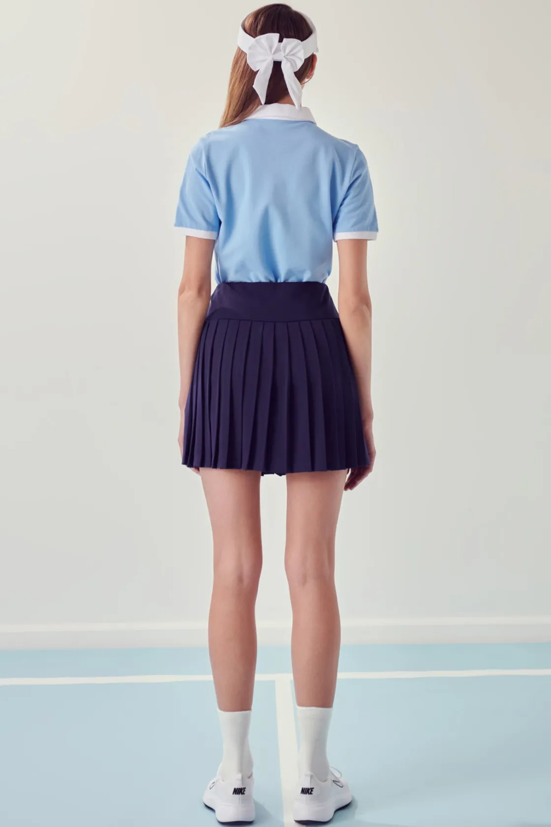 english_factory__sportswe_7-1.webp ENGLISH FACTORY Tops*- Sportswear Pleated Stretched Skort