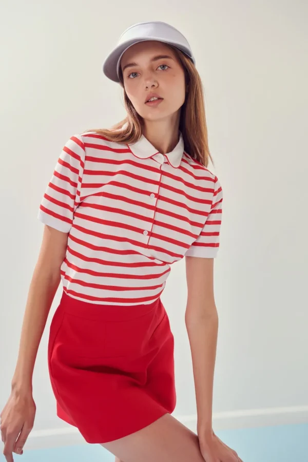 ENGLISH FACTORY Tops*- Sportswear Knit Polo Shirt