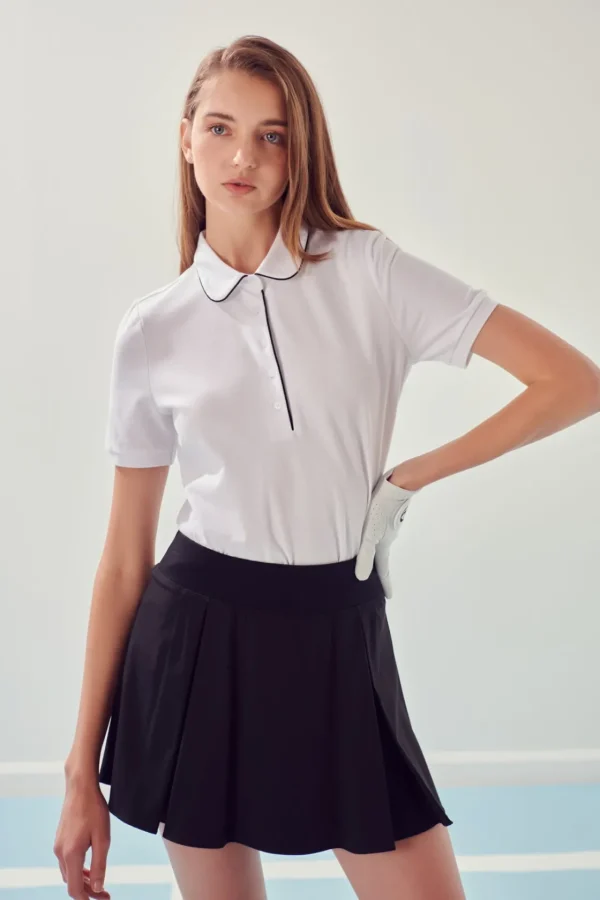 ENGLISH FACTORY Tops*- Sportwear Knit Polo Shirt