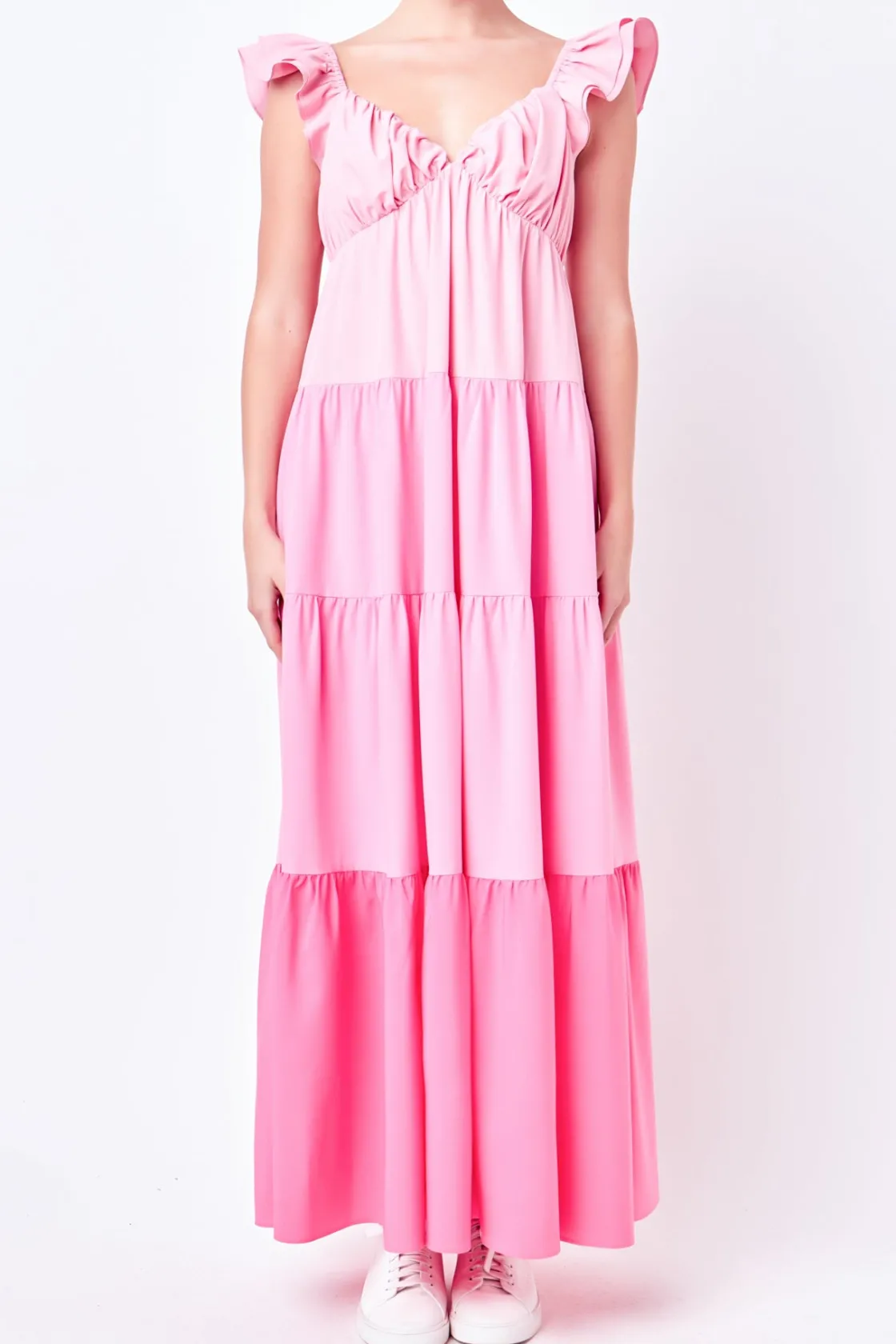 english_factory__sweet_he_0.webp ENGLISH FACTORY Tops*- Sweet Heart Color Block Maxi Dress